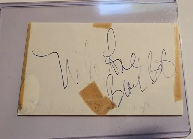 Mike Love JSA Signed Beach Boys 1966 Autograph Auto Cut Musician Band Member