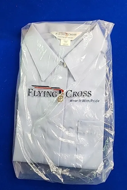 Flying Cross Women’s Short Sleeve Blouse Shirt Size 10MR/36 Bust Comfortland NWT