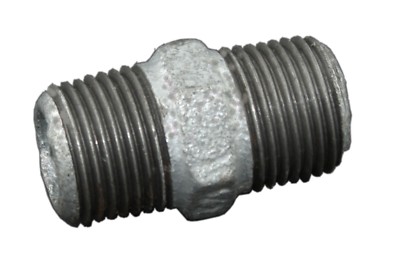 Produktbild von ATUSA Doppelnippel 1/2″ Nr.280 – 10 Stück, Temperguss Verzinkt, DVGW-zertifiziert, Für Trinkwasser & Heizung