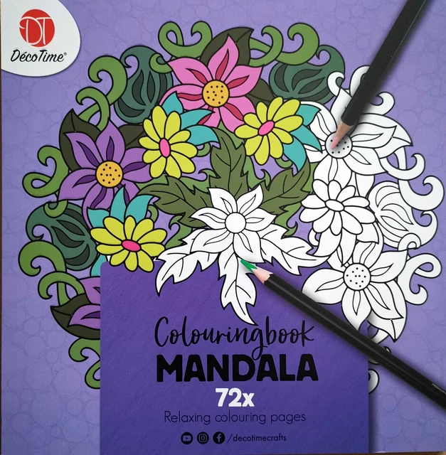Mandala Malbuch 72 Motive Ausmalen Zeichnen  Kunst Malblock