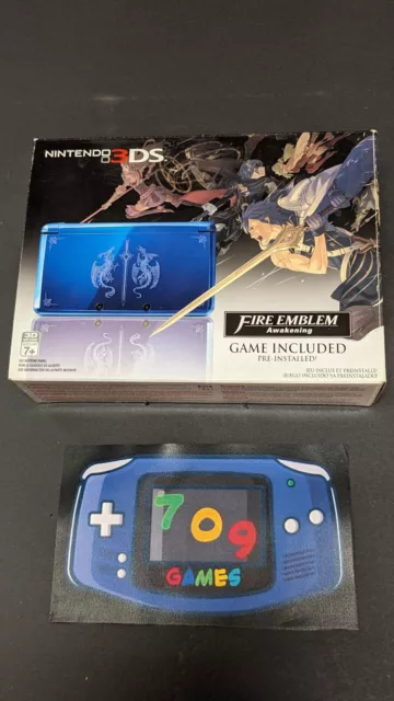 Nintendo 3DS Fire Emblem: Awakening Limited Edition Blue Handheld System CIB