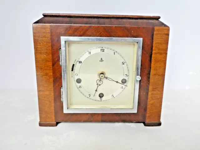 CARL GUSTAV 1930s ART DECO MANTEL CLOCK - SPARES OR REPAIR - REDUCING COLLECTION
