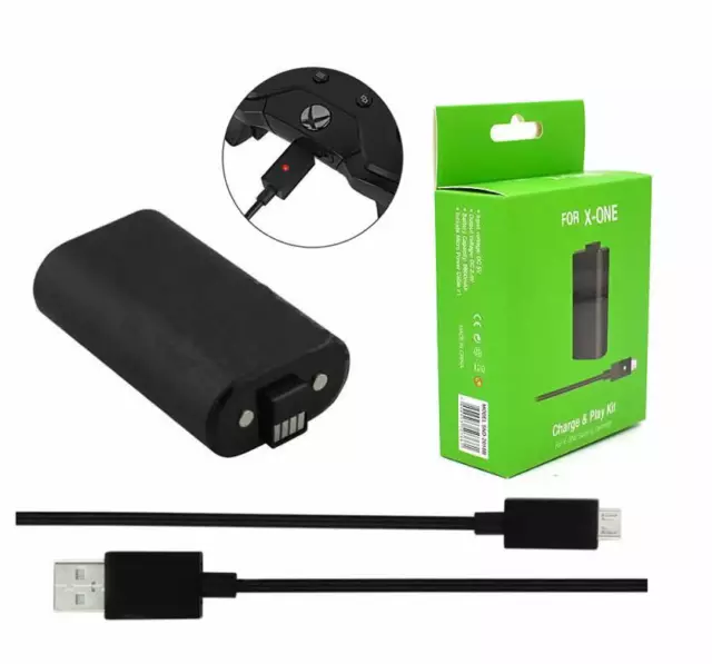 FOR Microsoft XBOX ONE Play and Charge Kit Xbox One Rechargable Battery