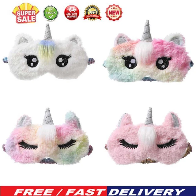 Moda Ojos Grandes Siesta Cubierta para Ojos Vendas para los Vendas Lindo Peluche Parche para Dormir Niños Regalo