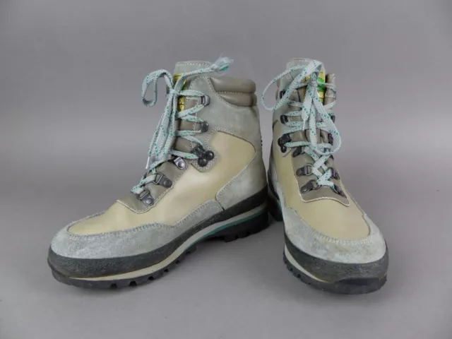 Meindl Damen Boots Gr. 39 | UK 5,5 Grau Ledermix Trekking Wanderschuhe (19694)
