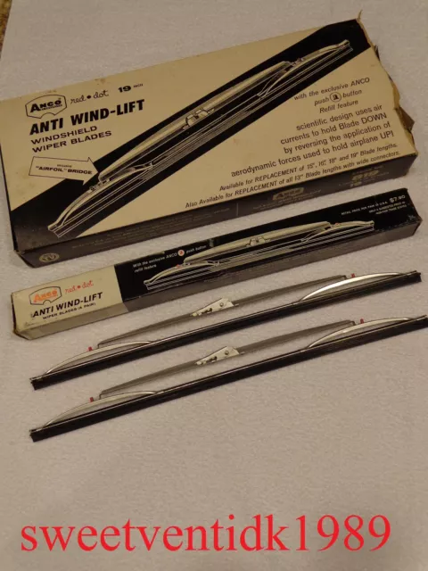 'NOS' ANCO Red-Dot Wiper Blades.......19” Anti Wind-Lift......Wiper Blades