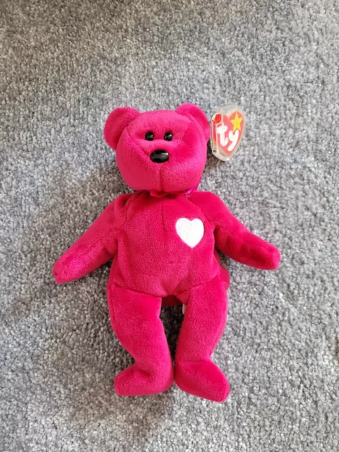 TY Valentina Beanie Baby 1999 1998 im Ruhestand (Datum und Gasport Fehler) SEHR SELTEN