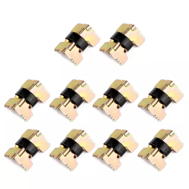 10 Pieces Folding Hinge Metal Glasses for Case Bracket Self-locking Spring Hinge