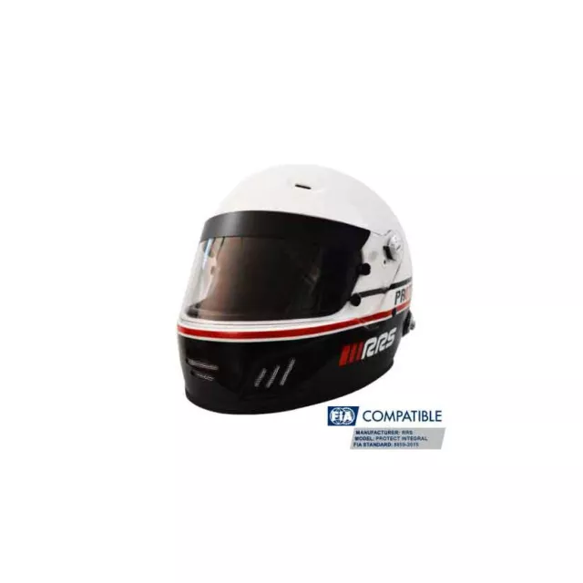 RRS Protect Full Face Circuit Helmet FIA 8859-2015 SNELL SA2020 Black Medium