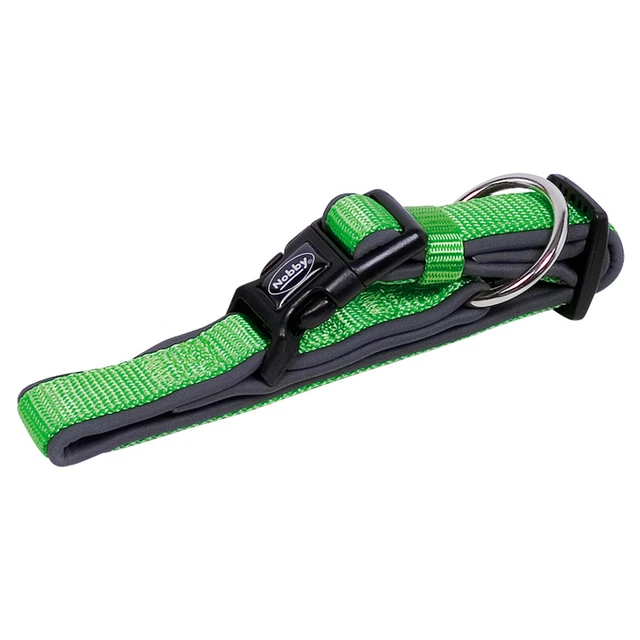 Nobby Hunde Halsband Classic Preno neongrün/grau, diverse Größen, NEU