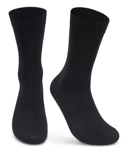 10 bis 100 Paar Socken Herren Damen Business Socken Baumwolle Strümpfe Schwarz 2