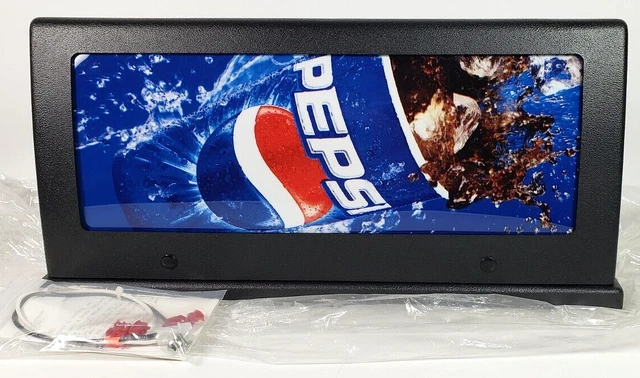 Cornelius Inc. UF-1 Pepsi Soda Machine Dispenser Top Lighted Sign Advertisement