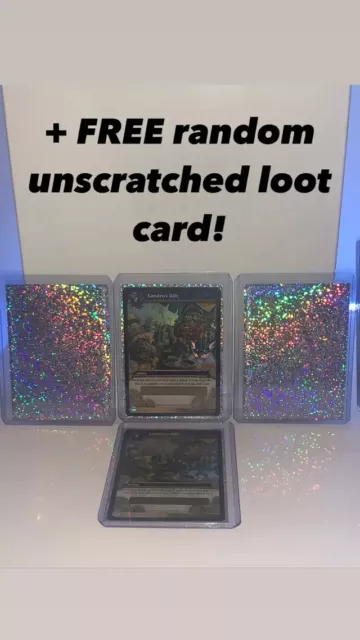 LANDRO'S GIFT + FREE LOOT CARD World of Warcraft WoW TCG Loot Card UNSCRATCHED