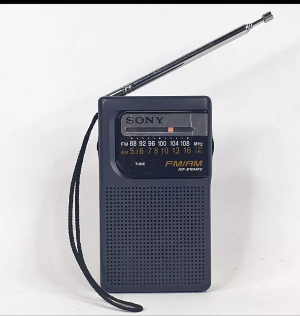Sony ICF-S10MK2 FM/AM Portable Radio and ICF-380 Sony Portable bundle  Tested