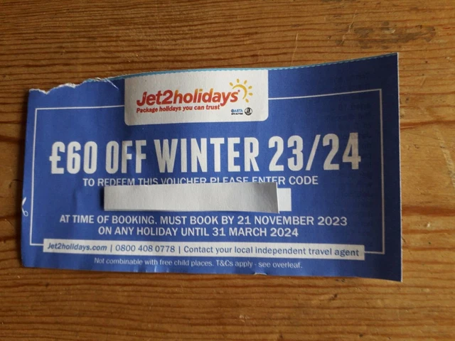 JET 2 HOLIDAYS £60 OFF Holidays until 31 March 2024 - Must Book By 21 Nov 23