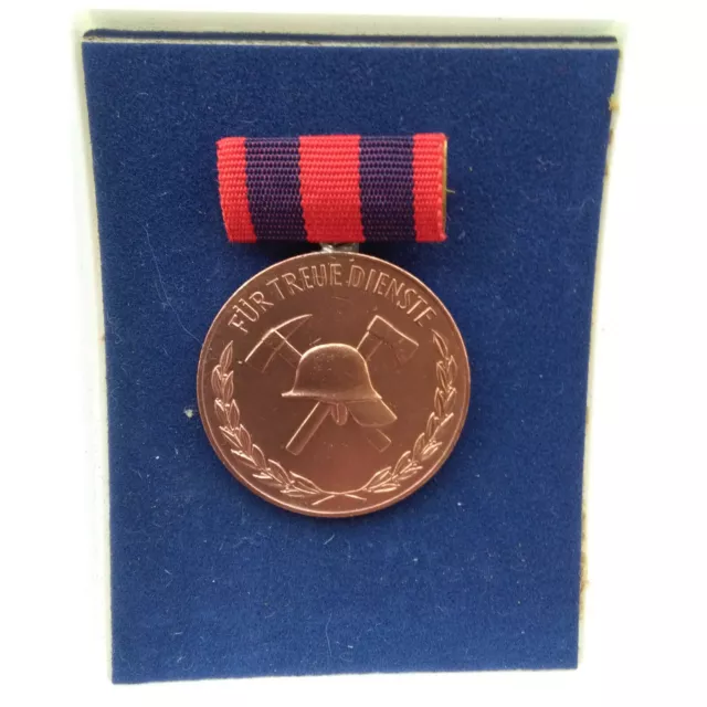 DDR Medaille Feuerwehr Für treue Dienste in Bronze OVP
