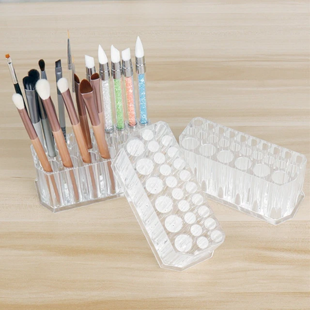 brosses à ongles Organisateur d'ongles Boîte de rangement Porte-stylo à ongles