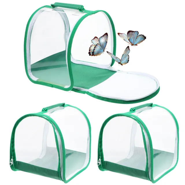 Paquete de 3 piezas de jaula de mariposas con recinto de arañas saltadoras hábitat