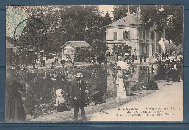 Carte Postale Ancienne 89 Sens – Concours De Pêche 1905, Les Chevaliers De La Gaule, Rare