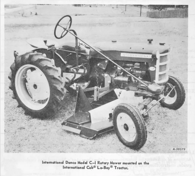 IH International Danco C-I Rotary Belly Mower Manual Farmall Cub & Cub Lo-Boy C1