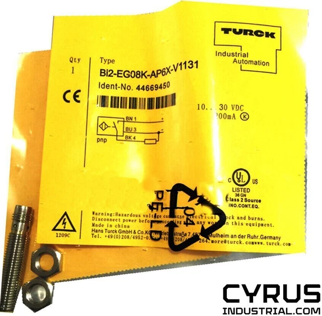 Turck BI2-EG08K-AP6X-V1131 | 4669450 Inductive Sensor With Increased Switching D