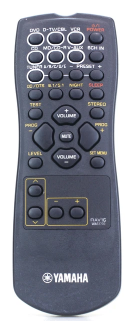 Télécommande Yamaha RAX26 WV50050 D'origine - Pour Amplis RS500/RS700 - Sans Fil