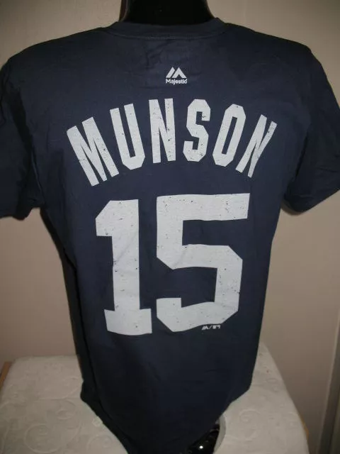 MLB NEW YORK Yankees Baseball Thurman Munson #15 Jersey T Shirt