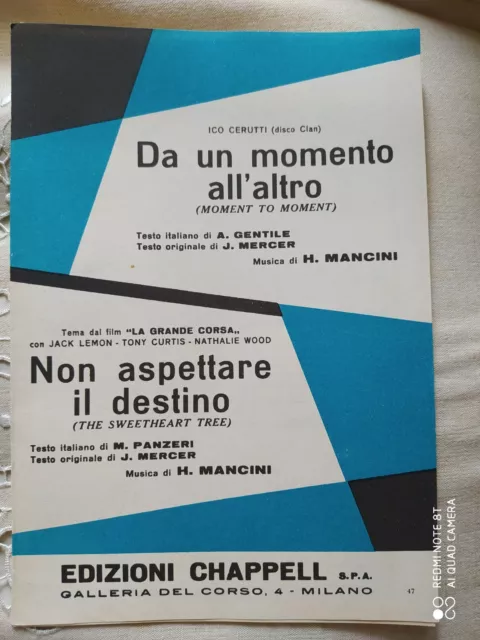 Ico Cerutti "Da Un Momento All'altro" - Henry Mancini "Non Aspettare Il Destino"