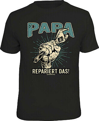 Compleanno T-Shirt - Papa Riparato Il - Uomini T-Shirt Festa Del Papà Regalo