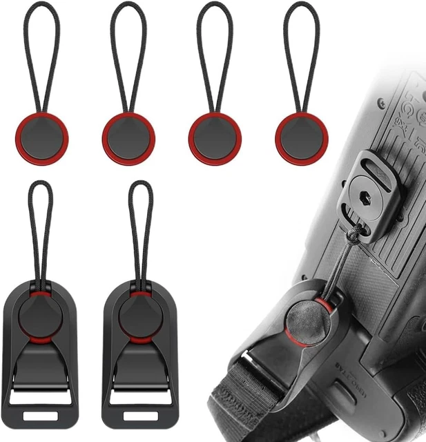 Cinghia Da Polso Per Fotocamera Universale – Sgancio Rapido Regolabile – 1/2/3 Pezzi – Nylon Nero