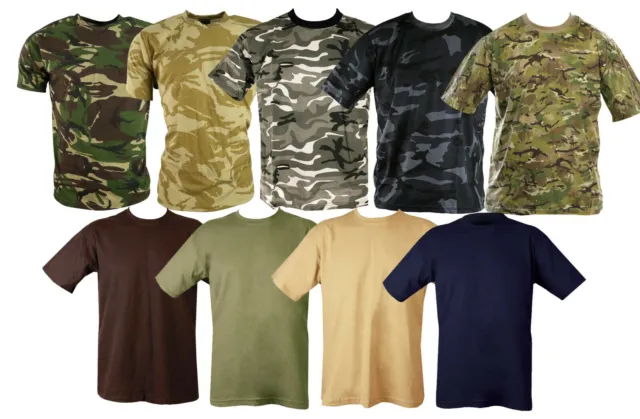 Kombat MENS MILITARY CAMOUFLAGE CAMO T SHIRT ARMY COMBAT