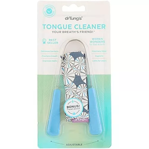 Dr Tungs Stainless Steel Tongue Cleaner Removes Bacteria In Seconds Soft Plaque