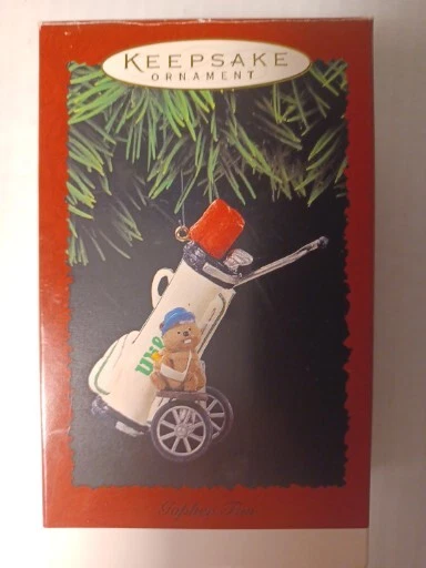 NEW Hallmark Keepsake Gopher Fun Golf Bag ornament 1995 Christmas tree Holiday