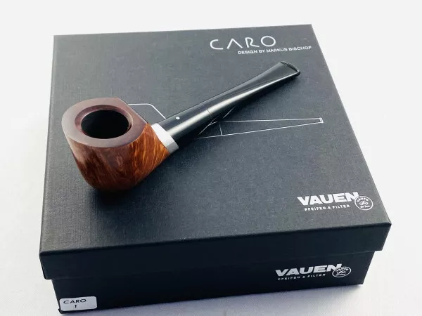 VAUEN Caro 1 Pfeife - 9mm Filter pipe pipa Premium Weißpunkt 3