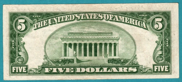 1934 C $5.00 Five Dollar Blue Seal Silver Certificate with Free S&H 2