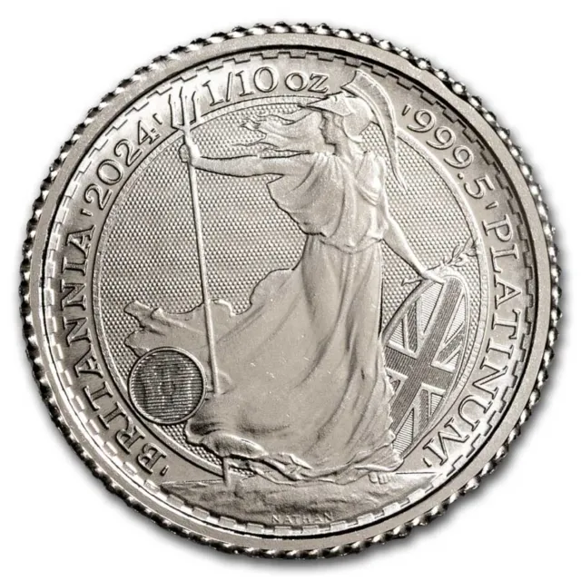 2024 GB 1/10 oz Platinum Britannia BU (King Charles III)