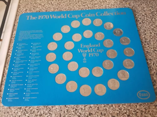 The 1970 World Cup Coin Collection From Esso - Full Set