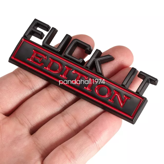 3D Logo Emblem Badge Decals for Car Truck Side Fender Rear Sticker Black