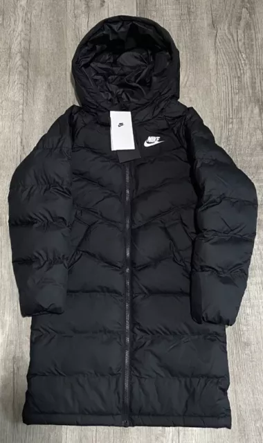 Cappotto Parka Con Cappuccio Lungo Nike Sportswear Sintetico Fill Bambini Unisex Dx2618 010, M Cappotto Parka Con Cappuccio Lungo Nike Sportswear Sintetico Fill Bambini Unisex Dx2618 010, M