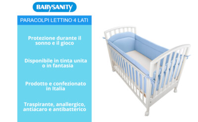 imbottito Xnbnsj in cotone traspirante lavabile per lettino dei bambini Paracolpi per culla 