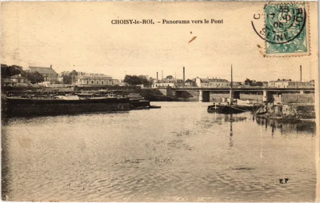 CPA AK Choisy le Roi Panorama vers le Pont FRANCE (1282559)
