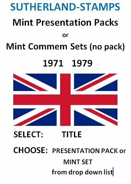 Commémorative Présentation Paquets Ou MNH Tampon Ensemble Sans 1971 - 1978