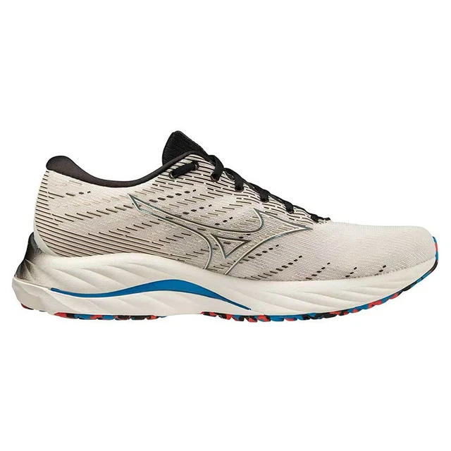 Mizuno Wave Rider 26 Mens Running Fitness Trainer Shoe White/Blue