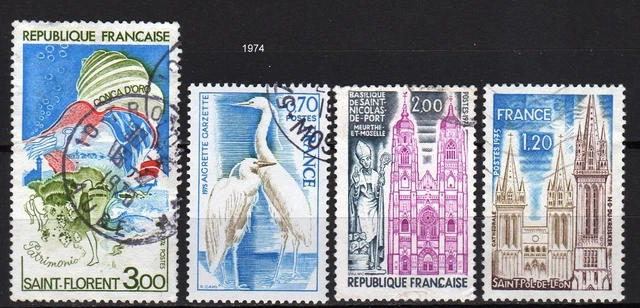 Lot De 116 Feuillets Timbres France – Collection Historique 1974/75/76 – TBE