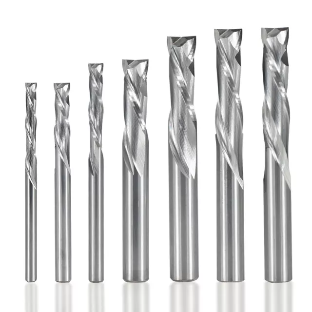 2Flute 3.175-10mm shank Carbide Up Down Compression CNC Bit Cutters Endmill