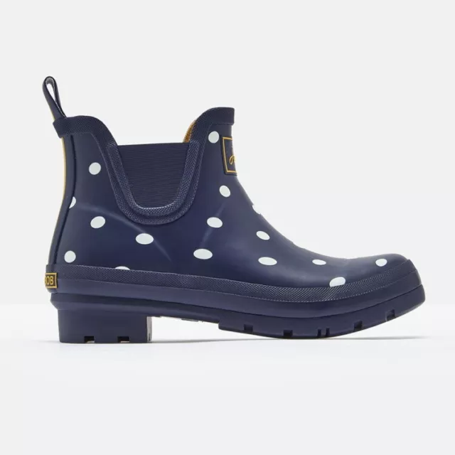 Joules Wellibob Short Height: French Navy Spot