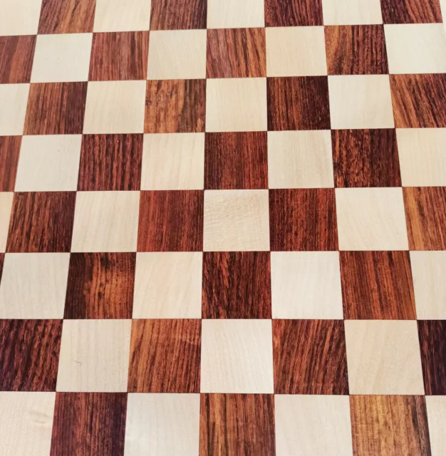 21" Hand Carved Wooden Weighted Square Chessboard- Sheesham/maple TAJCHESSSTORE 2