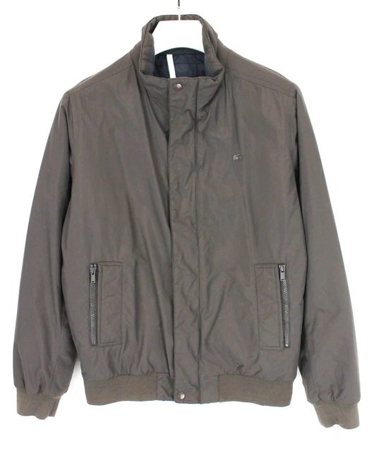 Lacoste Giacca Uomo (Eu) 50 Completo Zip Imbottito collo Alto Marrone