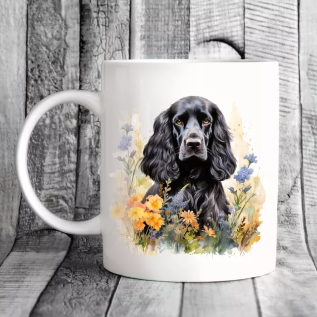 Cocker Spaniel Dog Mug, watercolour, Pet, - Ideal Gift Present For Dog Lover