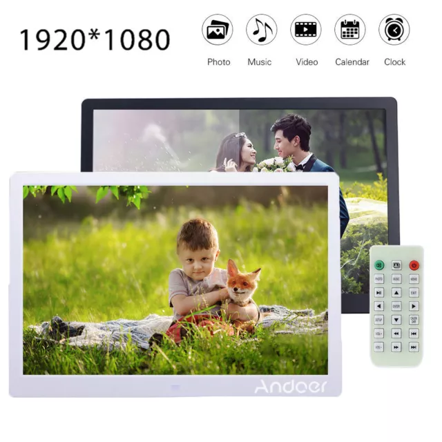 Andoer 15.6'' 1080P Digital Photo Frame Electronic Picture Album Movie Player AU